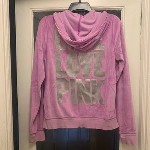 Victoria’s Secret Velvet Zip Up 💜